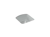 KOHLER K-5848-95 Napa Under-Mount bar Sink with No Faucet Holes Ice Grey [並行輸入品]