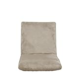 ストレッチ座椅子カバー, ベルベット生地, 伸縮素材, 洗濯可能, 肘掛なし, シンプル無地, ダイニングチェア用 (シャンパングレー)