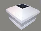 Plastic White Square Post Fence Mount 5"x5"(set of 1) [並行輸入品]