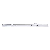 ヒッコリーハードウェアP1700-18-Wで18。ホワイトボトムマウントユーロ引き出しスライド
