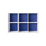 Garage グリッド収納庫GR 本棚 2段3列セット GR-1208 キャンディブルー