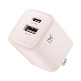 TYB 急速充電器 20W 30分50％充電 超小型急速充電器 iphone充電器 pd充電器 AC充電器 ACアダプター usb type c 充電器 スマホ充電器 iPhone iPad PSE認証 QC3.0 2ポート (ピンク)