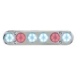 Perko白と赤のLEDライトユーティリティ - 0607DP0CHR