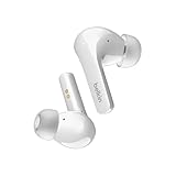 Belkin SOUNDFORM Flow ANC搭載完全ワイヤレスイヤホン Bluetooth 5.2 12mmドライバー 外音取り込み 4マイク通話テクノロジー 通話ノイズリダクション 最大31時間音楽再生 Qiワイヤレス充電 防滴IPX5 ホワイト AUC006btWH