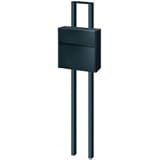 三協立山　SWE-1型　ポール建てタイプ ポスト本体：ブラック（KC） ポール：ブラック（KC）