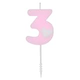 (ライチ) Lychee 誕生日キャンドル 数字モチーフ 0-9 かわいい ピンク ロウソク バースデーパーティー ケーキ 結婚式 出産祝い 記念日 写真撮影 ギフト プレゼント