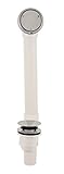 Westbrass D493244CH-07 Patented Deep Soak TipToe Drain with Closing Overflow PVC Bathwaste, Satin Ni
