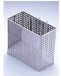 保育学校用品　スプーンカゴ（タテ型）　ステンレス　熱風保管庫用食器・器具カゴ