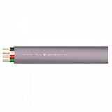 菅波電線 600Vビニル絶縁ビニルシースケーブル平形 1.6mm 4心 100m巻 灰 VVF1.6×4C×100m