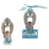 Ddi 1774738 Baby Angel Praying Under Wings Poly Resin - Blue Pack of 48