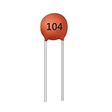 PENGLIN 100個 100nF セラミックコンデンサー ディスク型 0.1uF 104 DIP 電子部品 セラミックディスクコンデンサ (100nF 0.1μF)
