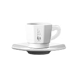 Bialetti (ビアレッティ) エスプレッソ カップ & ソーサー 4セット ホワイト