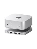 Hagibis Mac Mini M4 ハブ&スタンド SSDエンクロージャ付き 3イン1 USB Type-Cドッキングステーション M.2 NVMe SSDケース 4K@60Hz HDMI 10Gbps USB3.2 Gen2 SD4.0 TF4.0 5V/2A 電源 M4 Pro用 (MC60H)