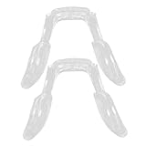EXAOMBLE 2個 メガネ交換用パッド 眼鏡 メガネ用ノーズグリップ メガネ 鼻パッド メガネパッド鼻 橋 メガネフレーム用品 メガネ鼻パッド押し込み シリカゲル