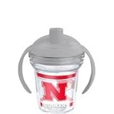 TervisタンブラーネブラスカCornhuskers 6oz Sippy Cup withグレー蓋