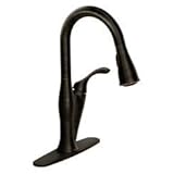 Moen 87211BRB Benton One Handle High Arc Pulldown Kitchen Faucet, Mediterranean Bronze by Moen