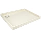 テクノテック スタンダード防水パン 排水口位置:右穴(R) アイボリーホワイト W780×D640×H63mm （TP-780R）　1台