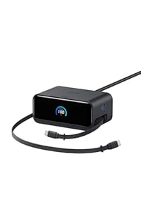 Anker Nano Charging Station 7-in-1 100W 巻取り式USB-Cケーブル搭載 USBタップ 電源タップ ブラック