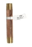 Jmfニップル3 / 8 " x 4 "レッド真鍮バルク
