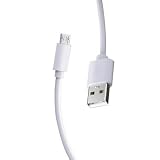 USBケーブル 1.5m Micro USB 急速充電 5V/2A 480Mbps高速転送 スマホ充電ケーブル アルミ合金コネクタ 安全保護機能付き Android対応 ホワイト