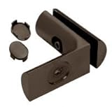 (Bronze) - CRL Oil Rubbed Bronze Hydroslide 90 Degree Wall-to-Glass Bracket by CR Laurence