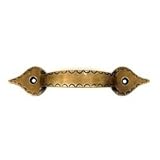 Brass knob L.025 アンティーク 取っ手 真鍮 金具 ドアノブ 家具 引出し