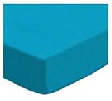 SheetWorld Fitted Square Playard Sheet 37.5 x 37.5 (Fits Joovy) - Turquoise Woven - Made In USA by s