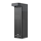 Umimile ソープディスペンサー 自動 シャンプーディスペンサー マグネット 液体でる 食器用洗剤 充電式 400ml容量 IPX7防水 ホワイト (3, 黒, マグネット)