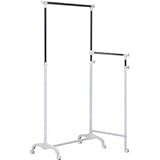 ハンガーラック/3WAY ハンガー スチール キャスター付き CW3637-B2 ホワイト【組立品】