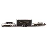 Maisto（マイスト） 1/64 デザイン チーム ハウラーシリーズ ／ ミニカー ダイキャストカー 完成品 (1955 シボレー ノマド / 1971 シボレー ベガ ブラック)