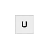 アイマーク:IM ステンシル U 文字サイズ50×40mm AST-U5040 型式:AST-U5040