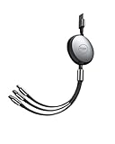 巻取り式 USB Type-C to Type C ケーブル PD100W 急速充電 データ転送 巻き取り 1メートル ブラック (PD100W, Type C ケーブル PD)