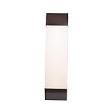 アクセス照明BRZ / OPL 62487ledd-brz / OPL West End 17インチW LEDバスバーFinish withオパールガラスシェード、ブロンズ