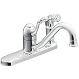 Moen CA87019 Kitchen Faucet with Side Spray from the Lindley Collection, Chrome [並行輸入品]