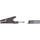 テイシン電機:テイシン電機 圧着式モールドクリップS C-201 黒6個入り C-201A-B 型式:C-201A-B（1セット:6個入）