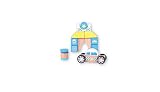 Discoveroo Wooden ToyスナップBlocks – Police Carセット