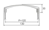 LIXIL部品 リビング建材用部品 クローゼット 把手：把手(アーチ型)[NZZZ930] アイアンブラック[NZZZ220]