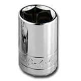 SK Hand Tool 41907 0.25 in. Drive, 6-Point Deep Fractional Socket - 0.2 2 in.