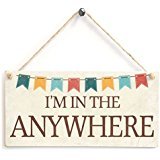 I ' m In The Garden /温室/ Summer House / Hot Tub Plaque – カスタムWording Any NameキュートBuntingデザイン
