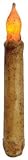 LED Timer Taper Candle Burnt Ivory Cinnamon Scented Wax Dipped Country Primitive Lighting Dcor by BC
