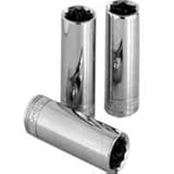 S K Hand Tools SKT42424 3/8 Inch Drive 12 Point Deep Socket - 3/4 Inch