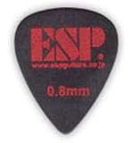 ESP ピック ティアドロップ PT-PS10/BK スベリドメロゴ 0.8mm ブラック