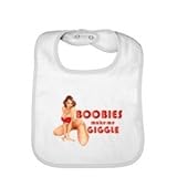 Infant Bib Boobies Make Me Giggle by Gildan