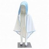 ECOBIBI(エコビビ）　オーガニック・コットン　フード付タオル（ブルーギンガム）