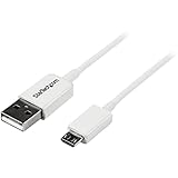 StarTech.com Micro USB 2.0ケーブル A - Micro-B 1m ホワイト USBPAUB1MW