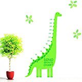 2016新しい子恐竜動物成長チャート高さ測定ウォールステッカーデカール子供用PP