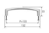 LIXIL部品 リビング建材用部品 クローゼット 把手：把手[NZZZ914] ファインシルバー[NZZZ924]