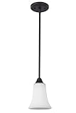 CANARM LTD. IPL367A01ORB London 1 Bulb Mini Pendant Light, Oil Rubbed Bronze [並行輸入品]