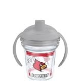 TervisタンブラーLouisville Cardinals 6oz Sippy Cup withグレー蓋