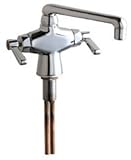 シカゴ洗面51-e35ab商用グレード1つ穴ランドリー/サービス蛇口W、 51-E35ABCP 1